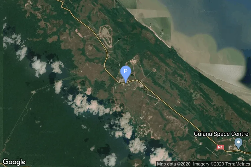 Map of Diamant Launch Area