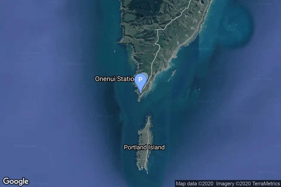 Map of Rocket Lab Launch Complex 1A