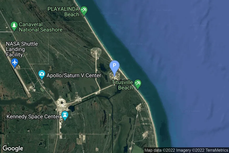 Map of Launch Complex 39A Starship Pad