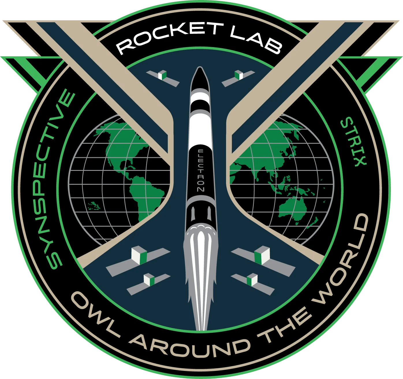 Owl Around The World Patch